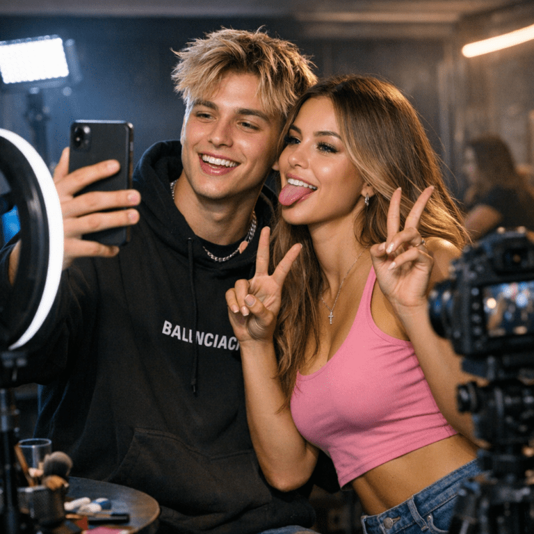 drenge og pige influencer
